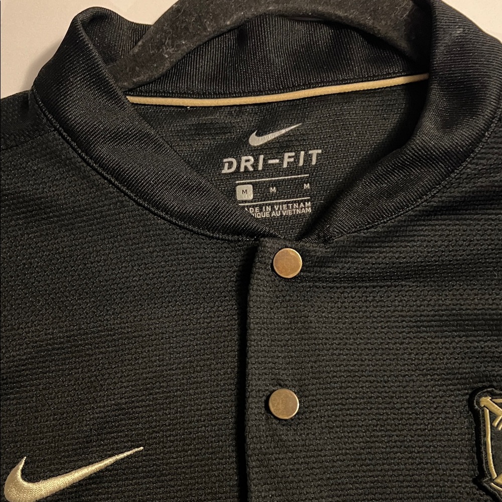 Nike Men’s Army West Point Black Knights Black Dri-Fit Tout Golf Polo Size M EUC - Picture 10 of 10